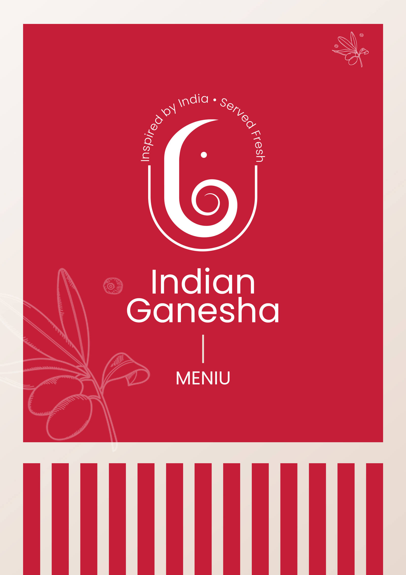 Coperta meniului Indian Ganesha